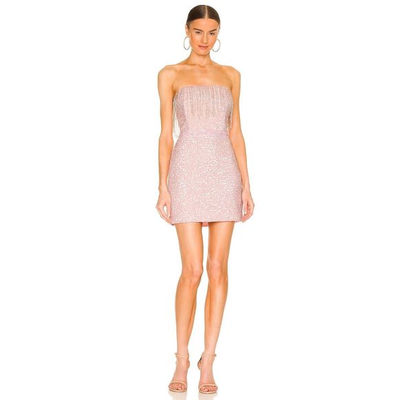 New *FLAW* retrofete Cassandra Dress in Baby Pink Size S REVOLVE MSRP 565
