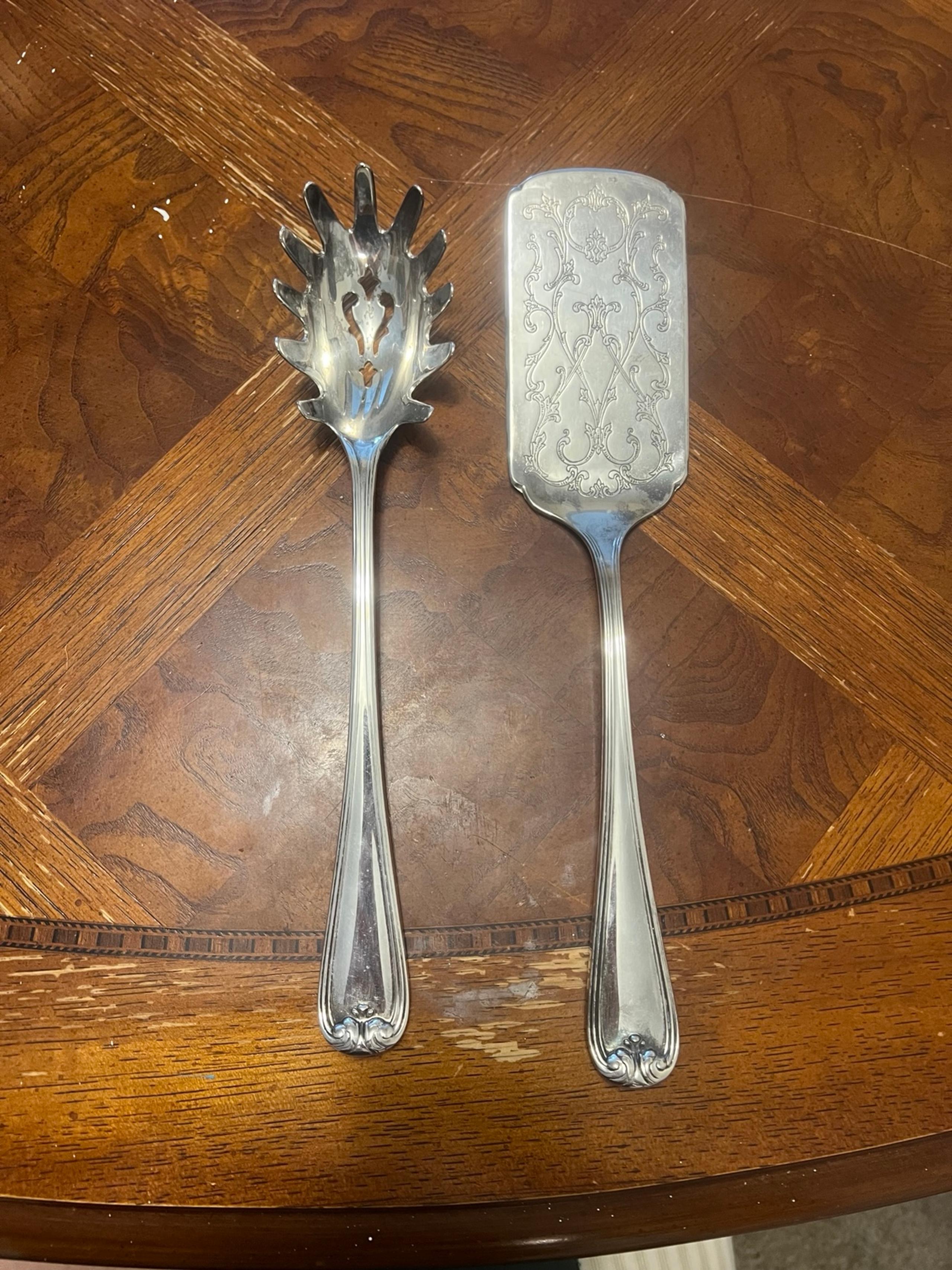 Gorham Heritage silver plated serving utensils