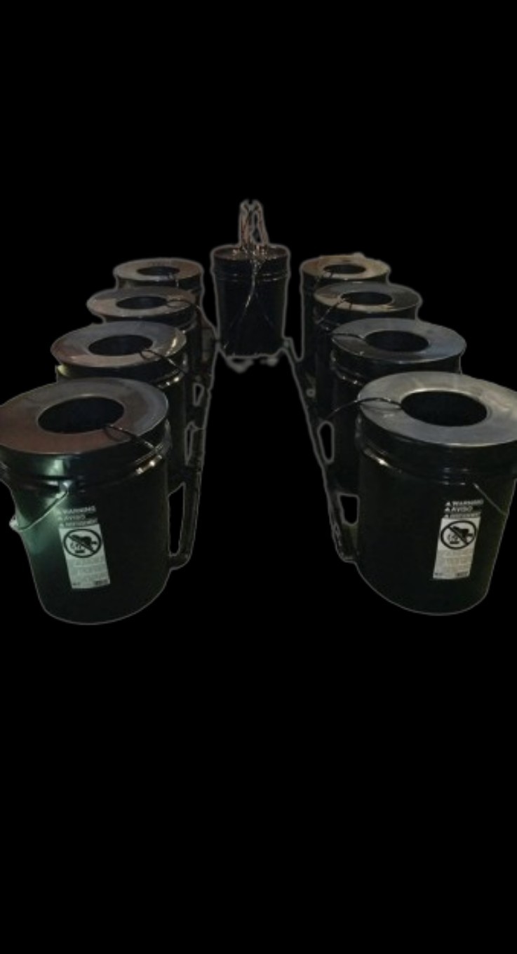 8-Plant DRIP/RDWC Complete hydroponic system w/ control reservior -45 gallons