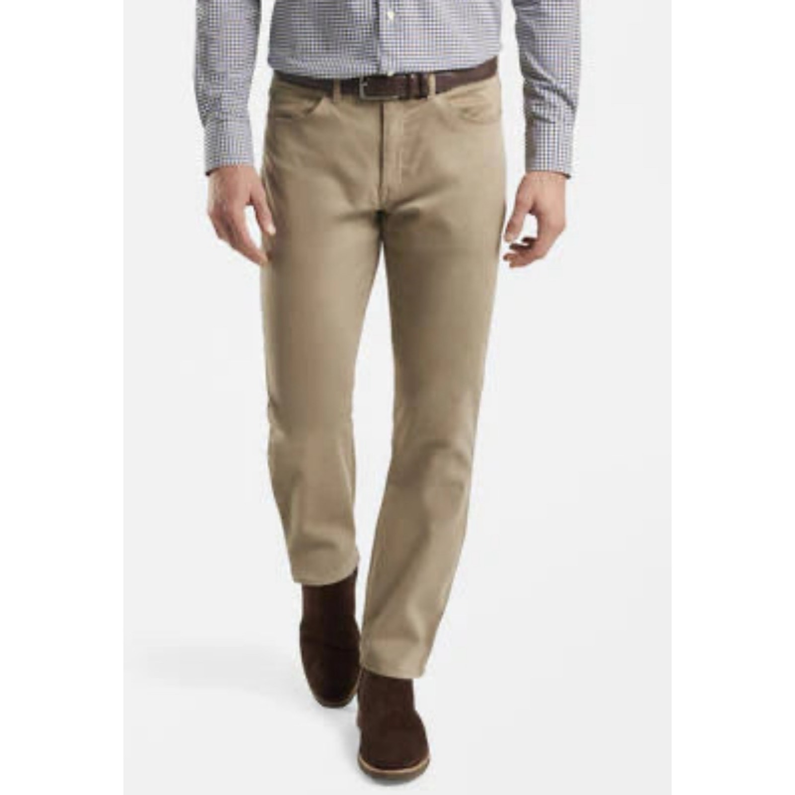 Peter Millar Ultimate Sateen 5-Pocket Pant Tan Stretch Men's 40x31