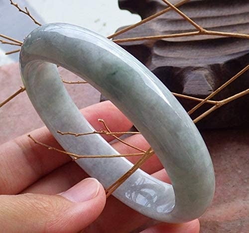 Certified Hand Carved Natural Burma A JADE Jadeite Bangle Bracelet 58mm 455578