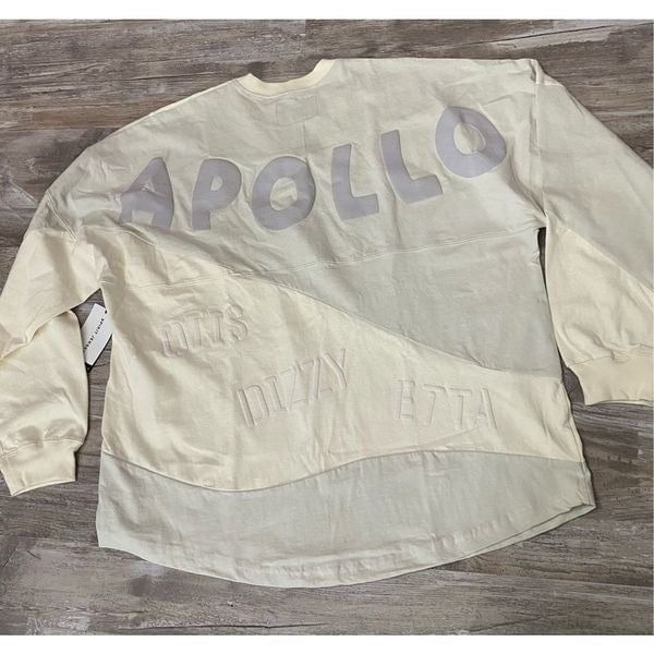 Spirit Jersey Apollo Theater Pullover Sweatshirt Oversized Puff Print Mens XL
