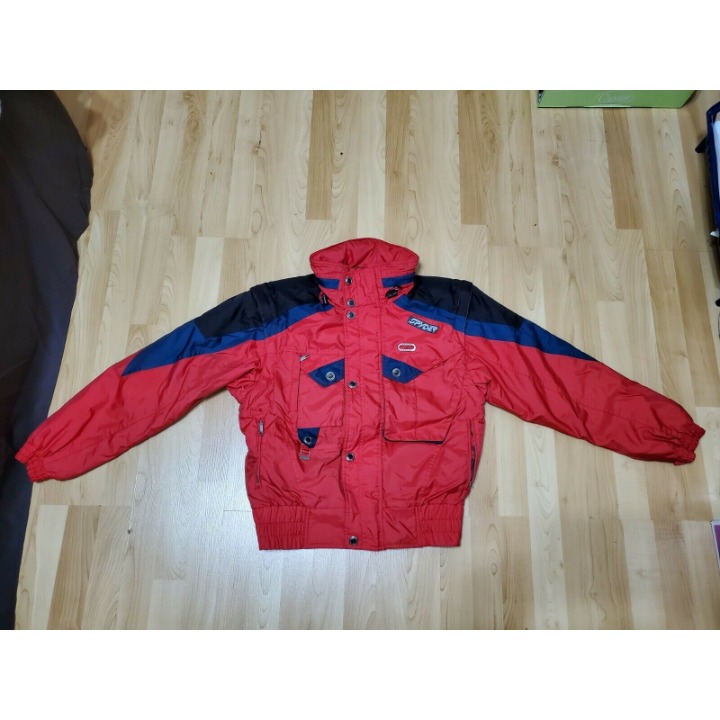 MENS SPYDER SKI/Snowboard w/ hood Red White Blue Mens Small (48)- VTG 1990s MINT