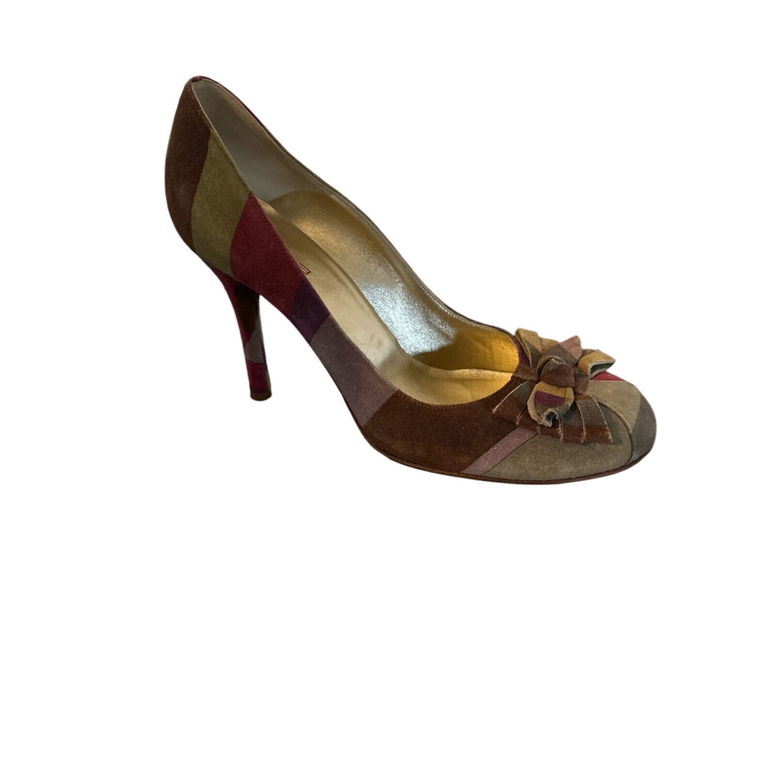 Etro Suede STILETTO HEELS Pumps SZ 9.5 (40) ITALY