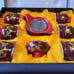 New with Box 8 Pc Chinese Tea Set 'Rare Supreme' Red w/ Dragons