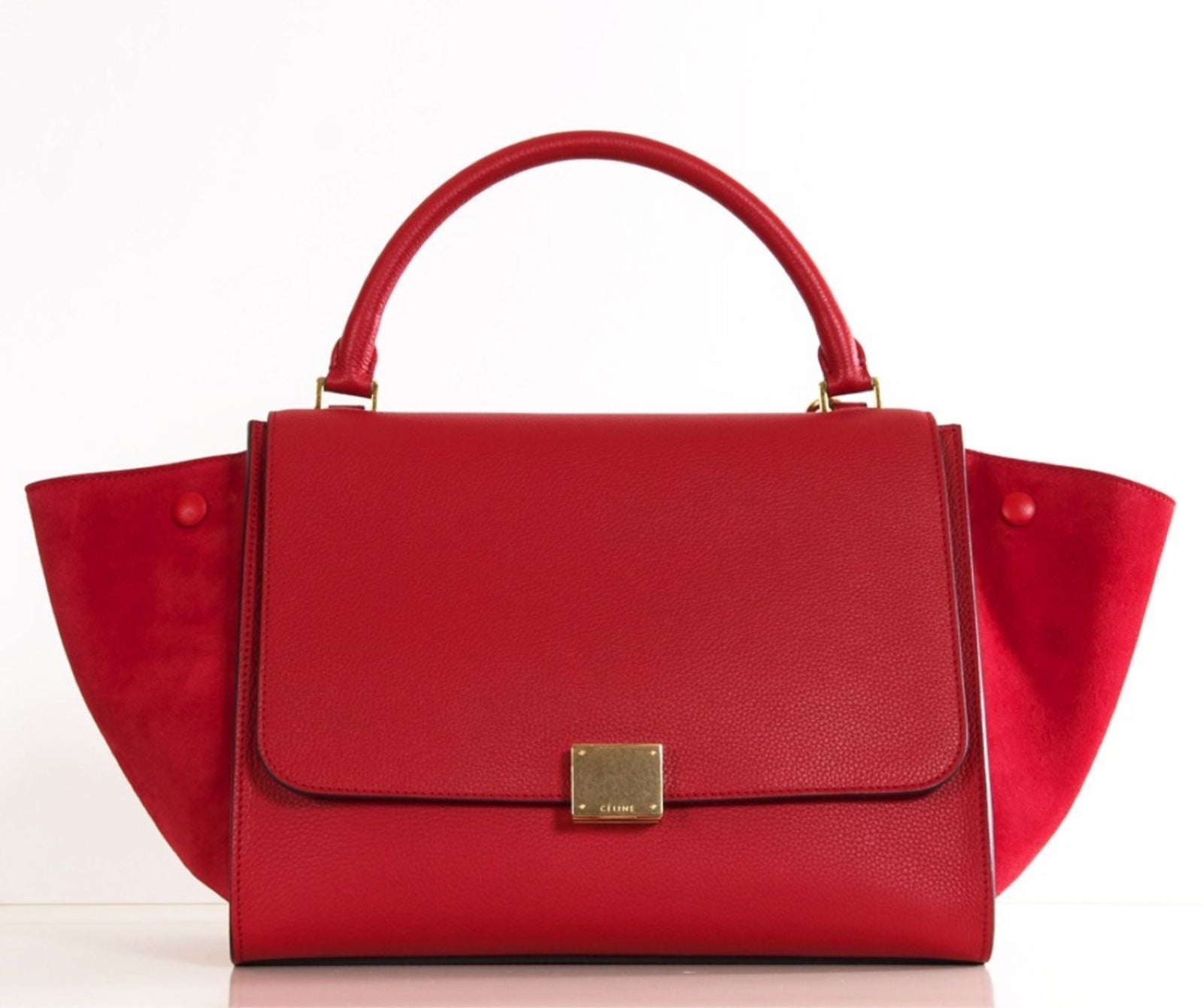 Authentic Celine Large Trapeze Bag Old Celine (Phoebe Philo Era) Red