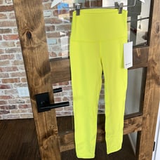 lululemon Align HR Legging/ Pant 25” Size 4 Eletric Lemon