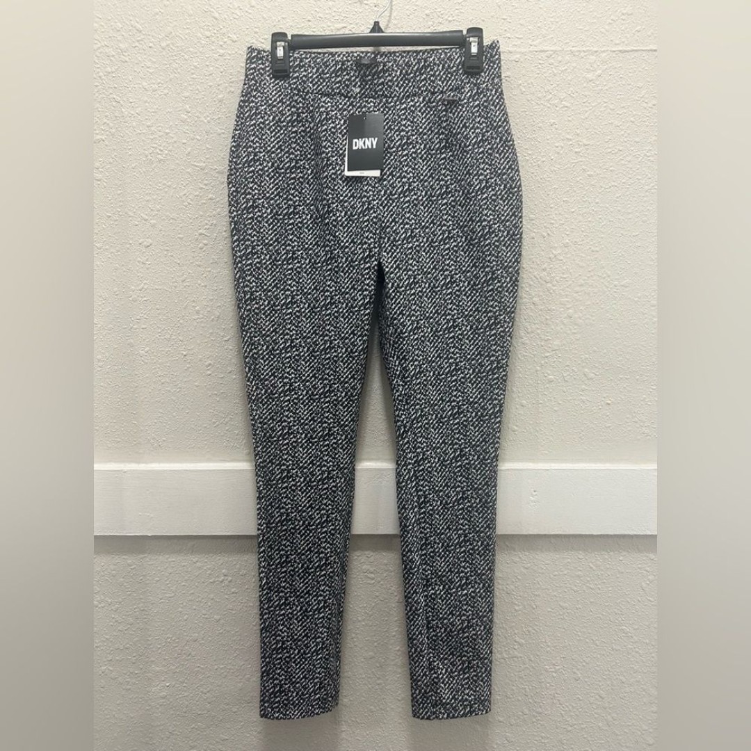 DKNY Suits Black and White Pull On Pants NWT Small