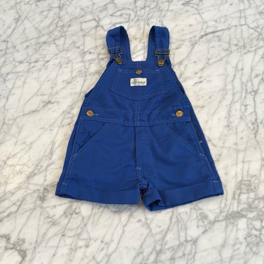 Cutecumber Vintage Overalls Coverall Blue Denim Toddler Size 4T