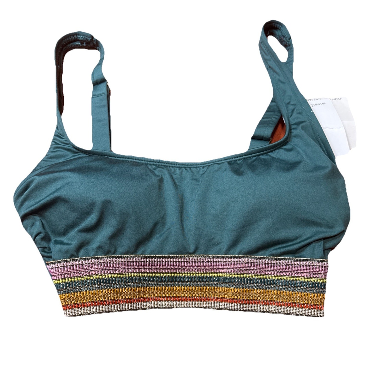Gibson Latimer Bikini Top Green Size XS NWT