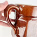 Vintage Pottery Pitcher Farmhouse Decor Bennington Style Brown Glaze Stoneware