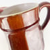 Vintage Pottery Pitcher Farmhouse Decor Bennington Style Brown Glaze Stoneware