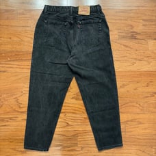 Levi’s 551 Black Denim Pants Relaxed Fit Tapered Leg 18 Short