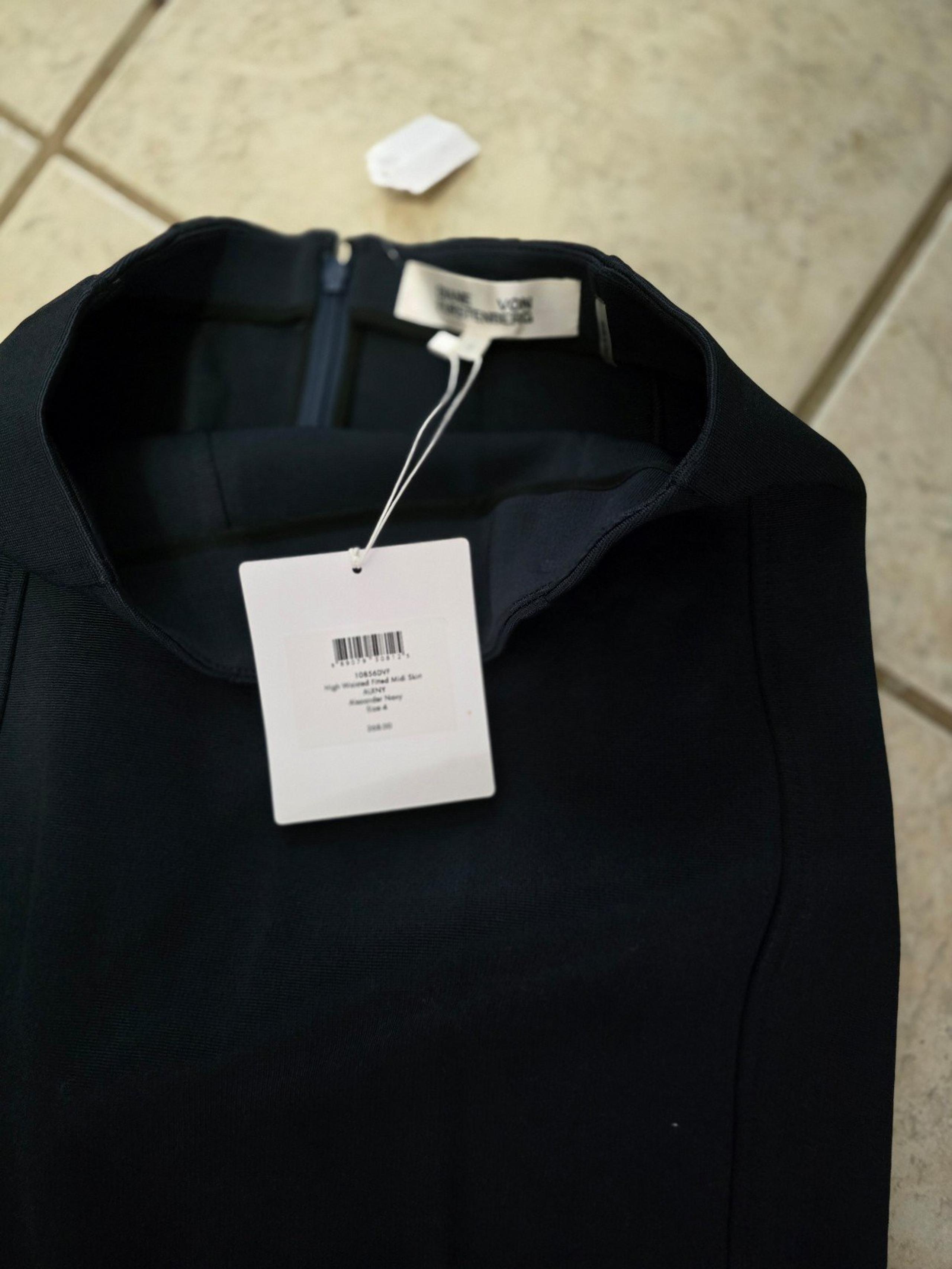 Diane von Furstenberg alexander navy skirt