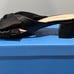 Jack Rogers Women's Debra Mid Heel Bow Slide Sandals | black | 10M