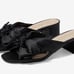 Jack Rogers Women's Debra Mid Heel Bow Slide Sandals | black | 10M