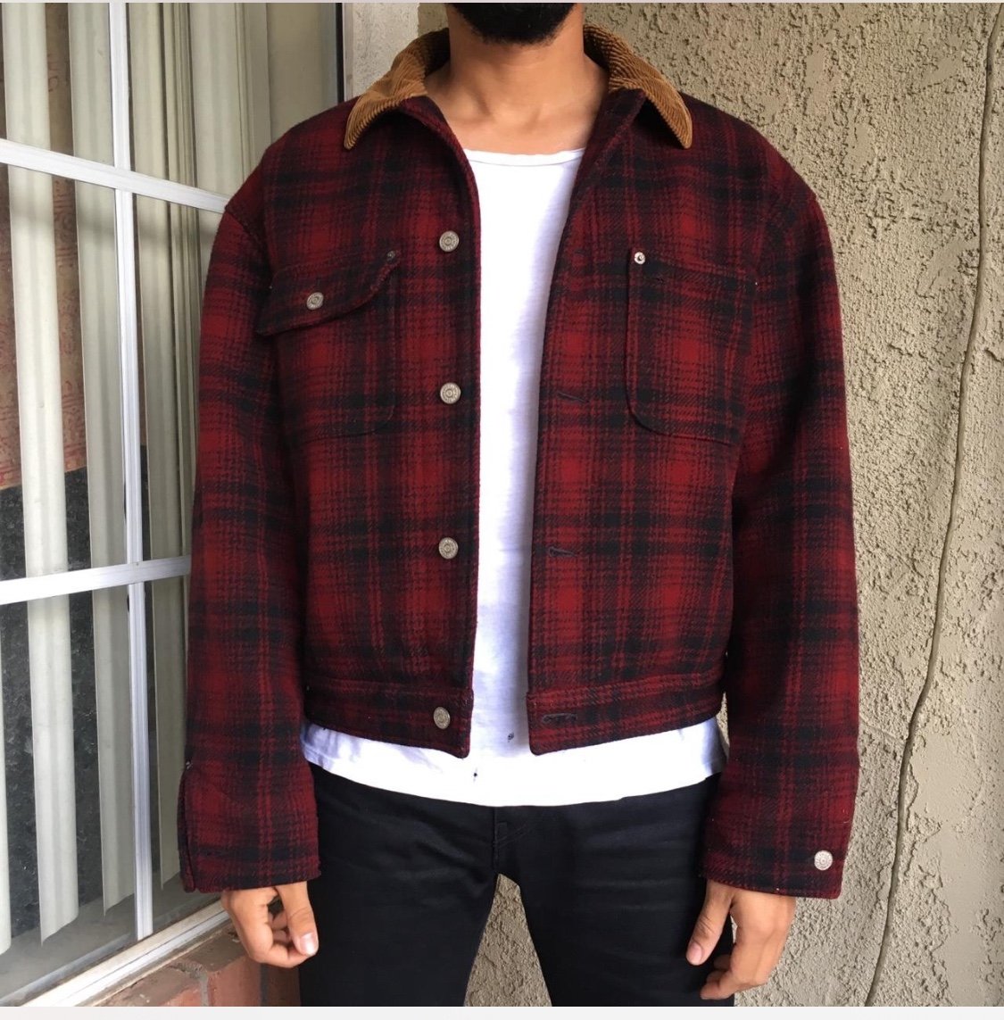 Ralph Lauren wool check Jacket 90’s OLD 90s Polo Ralph Lauren wool check jacket