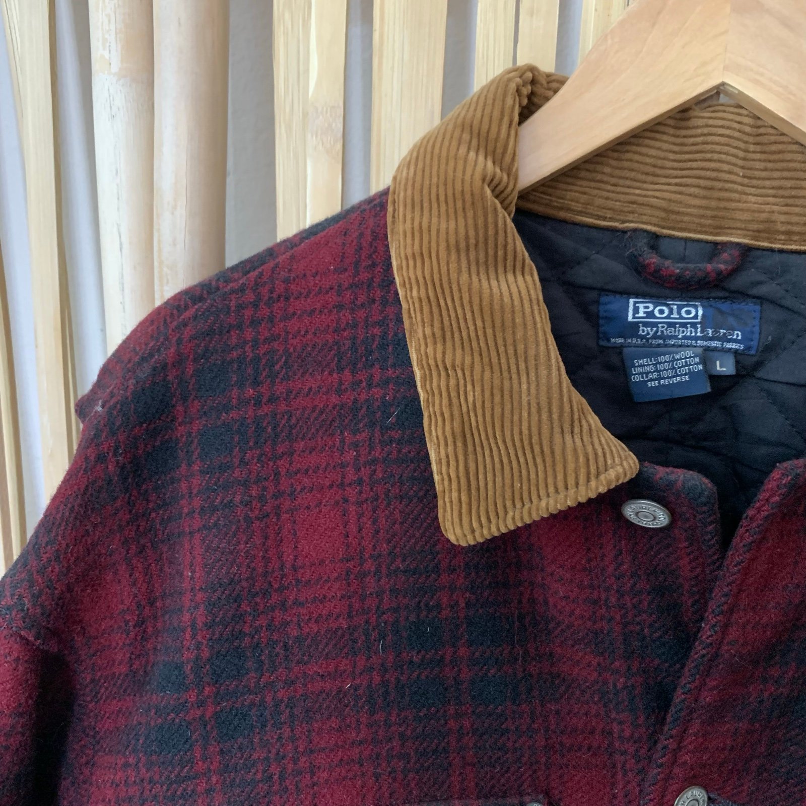 Ralph Lauren wool check Jacket 90’s OLD 90s Polo Ralph Lauren wool check jacket