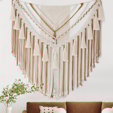 Walll Hanging 47 Wx 55 L Brown Macrame Wall Decor Boho Panels Handmade Yarn Wa