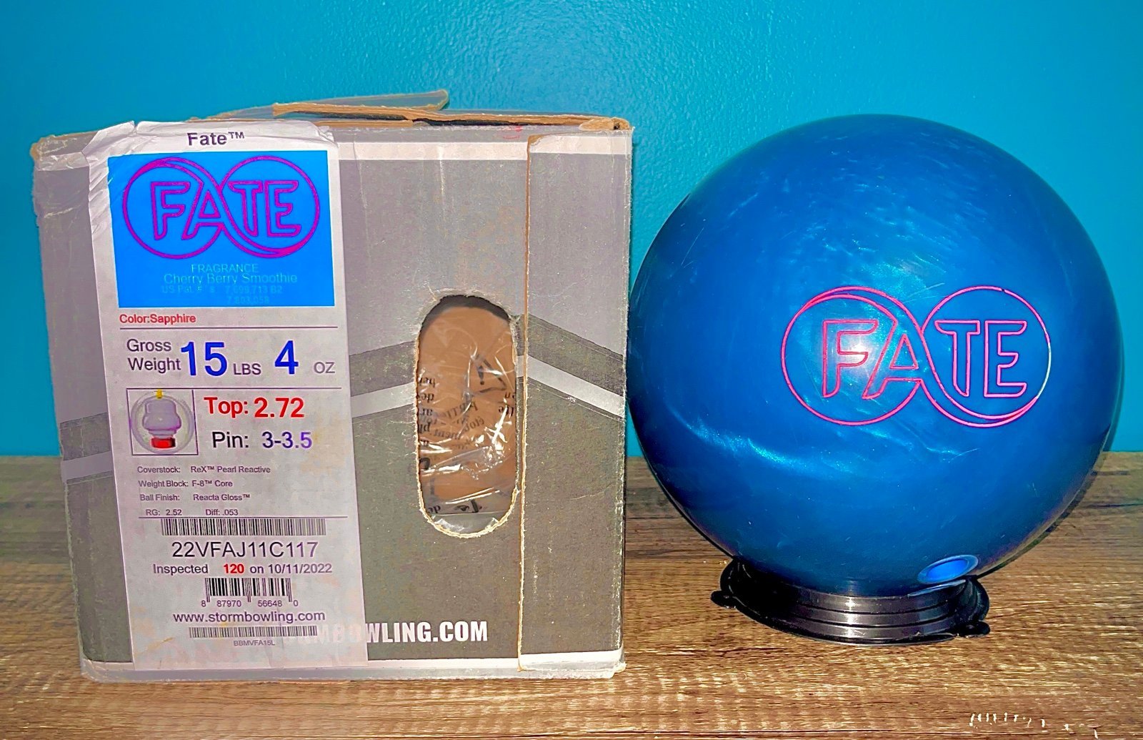 Near New Storm/Belmo 15lb FATE W/OG BOX (10-15 Games) Discontinued!!!