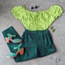 Vintage Diane Von Furstenberg The Color Authority Green Velvet Pants medium
