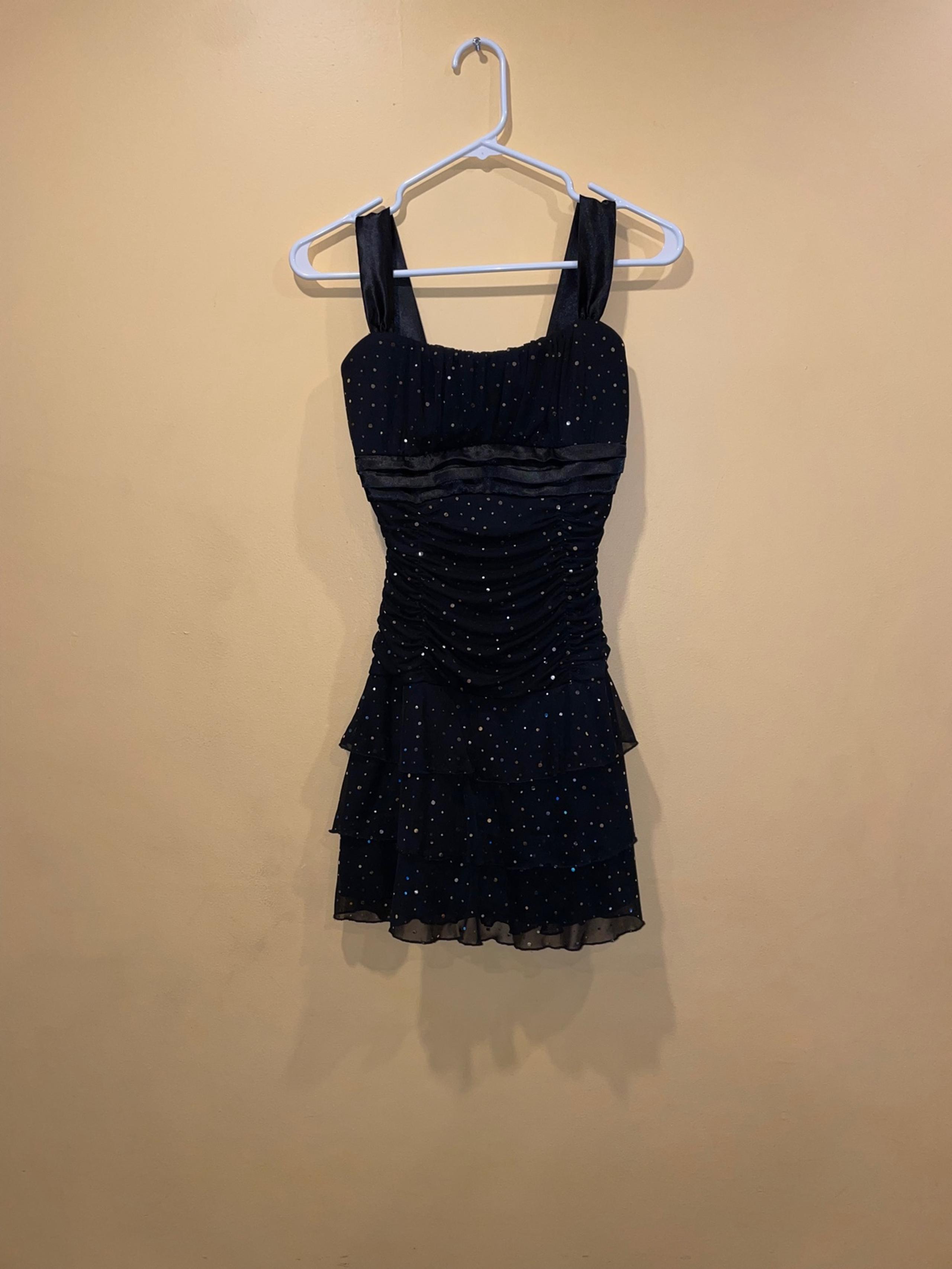 Juniors Black Sparkly Dress