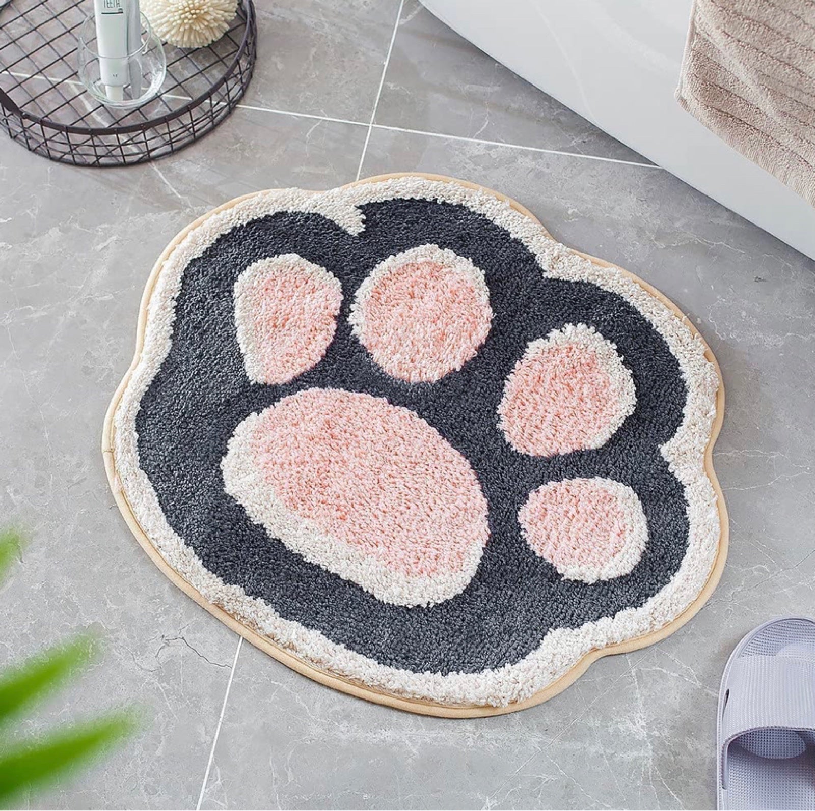 Bath Mat Cat Paw Thick Area Rug