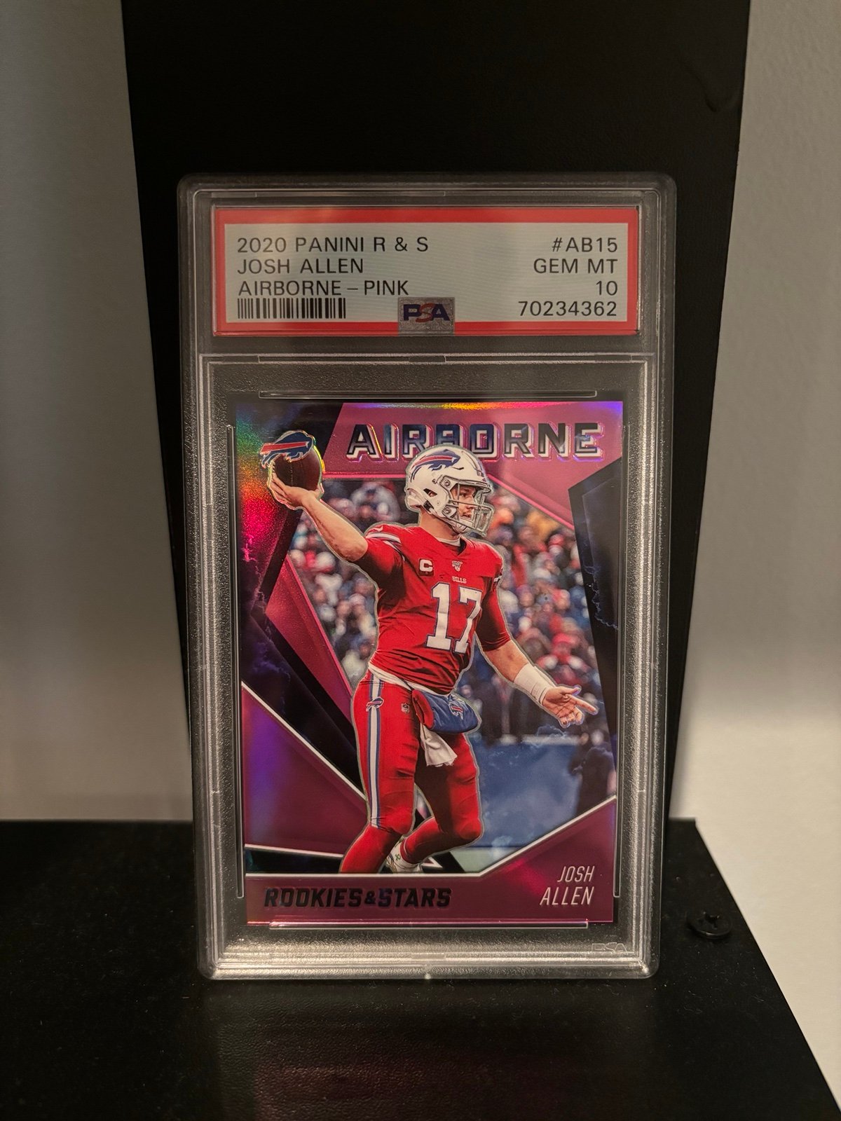 Josh Allen 2020 Rookies & Stars Airborne Pink 17/50 PSA 10