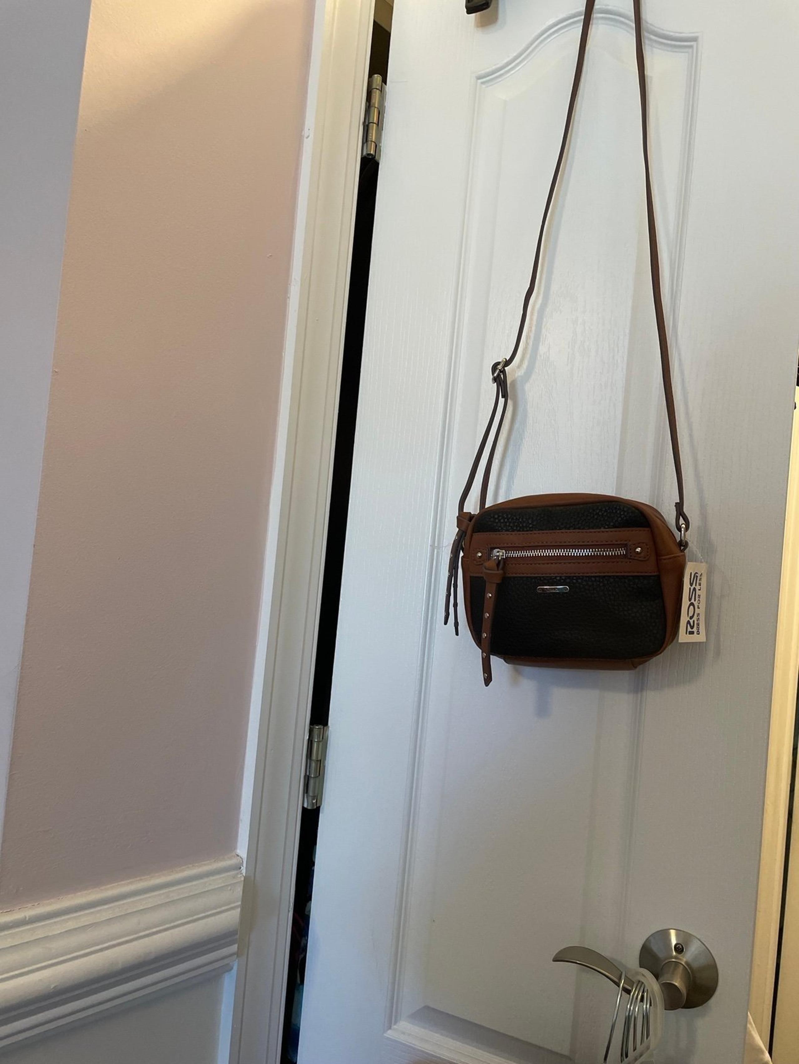 Chaps black and brown crossbody purse (NWT)