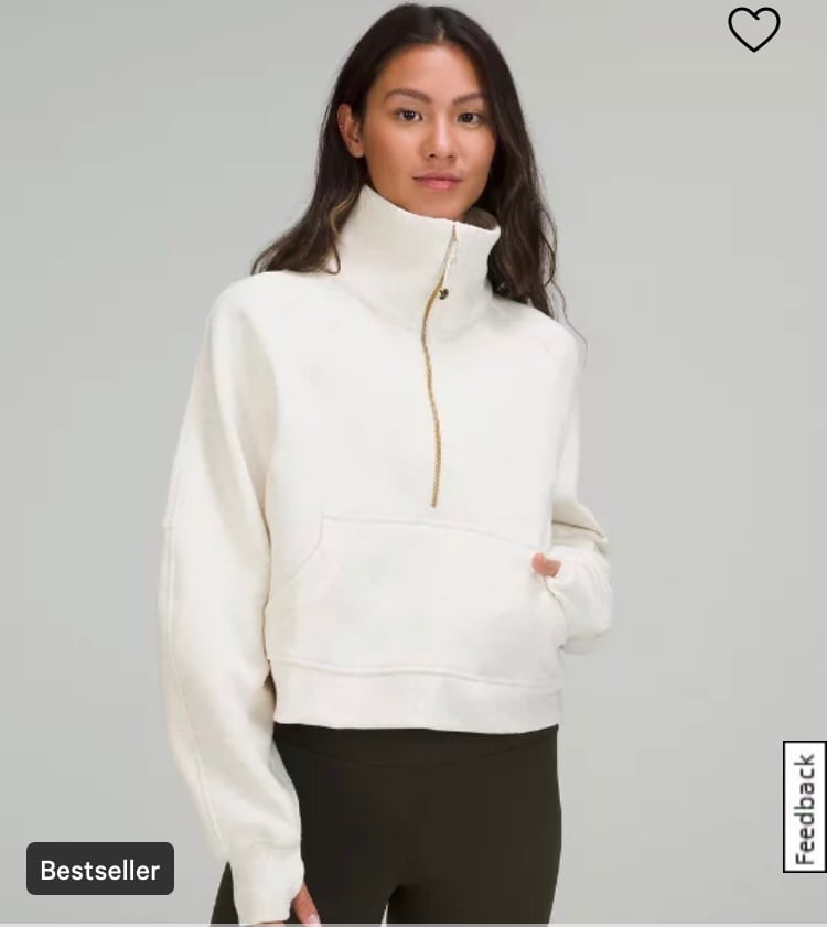 Lululemon Scuba Oversized Funnel Neck Half Zip