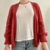 NWT Soft Surroundings Hollyhock Cropped Cardigan in Dusty Cedar Sz M (Orig. 90)