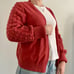NWT Soft Surroundings Hollyhock Cropped Cardigan in Dusty Cedar Sz M (Orig. 90)