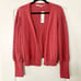 NWT Soft Surroundings Hollyhock Cropped Cardigan in Dusty Cedar Sz M (Orig. 90)