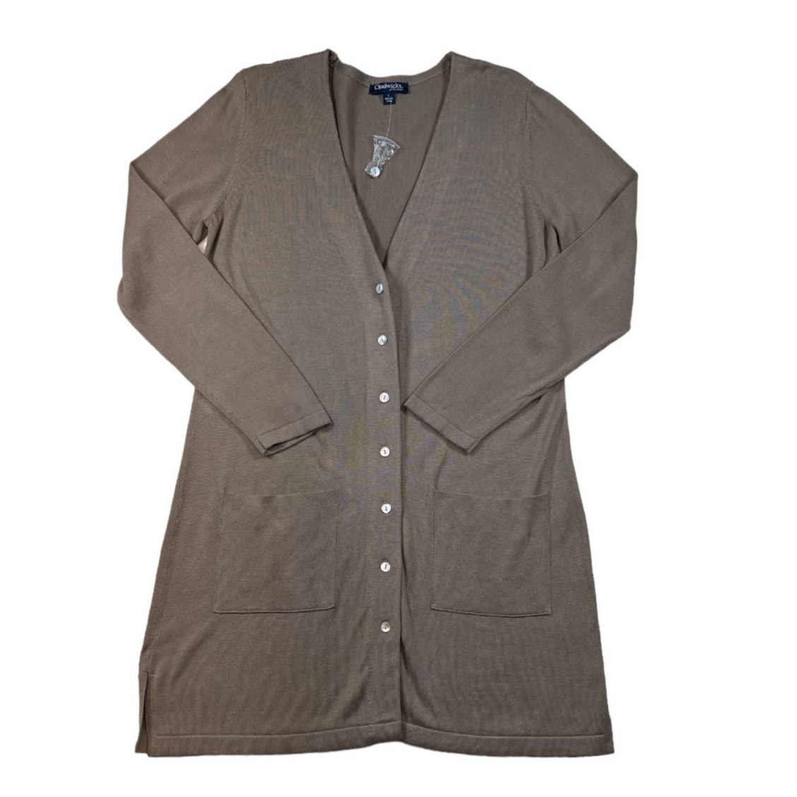 Chadwicks Long Sweater in Brown Size L