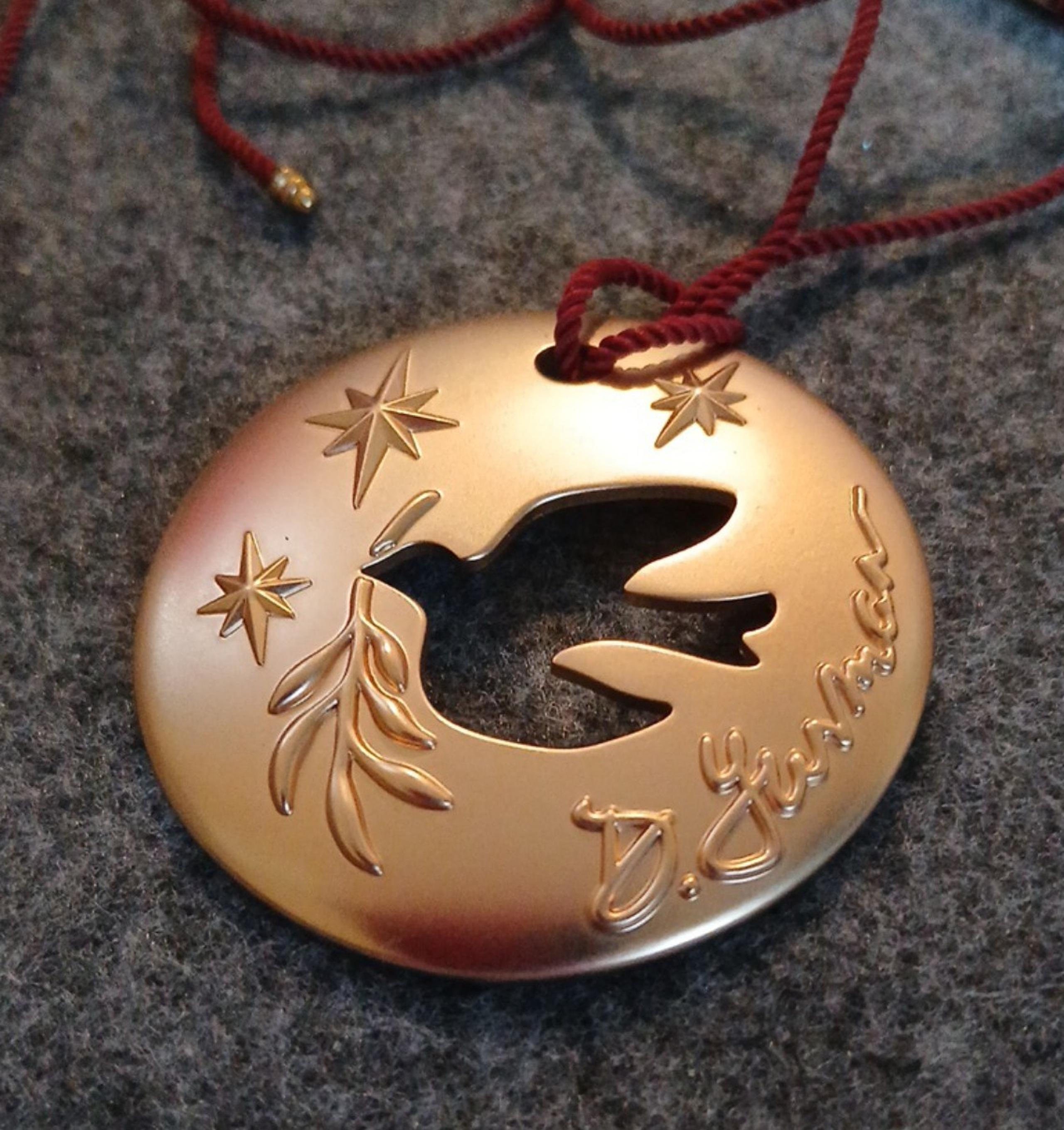David Yurman "Dove of Peace" Keychain, Tag, Necklace, Luggage Etc signed.
