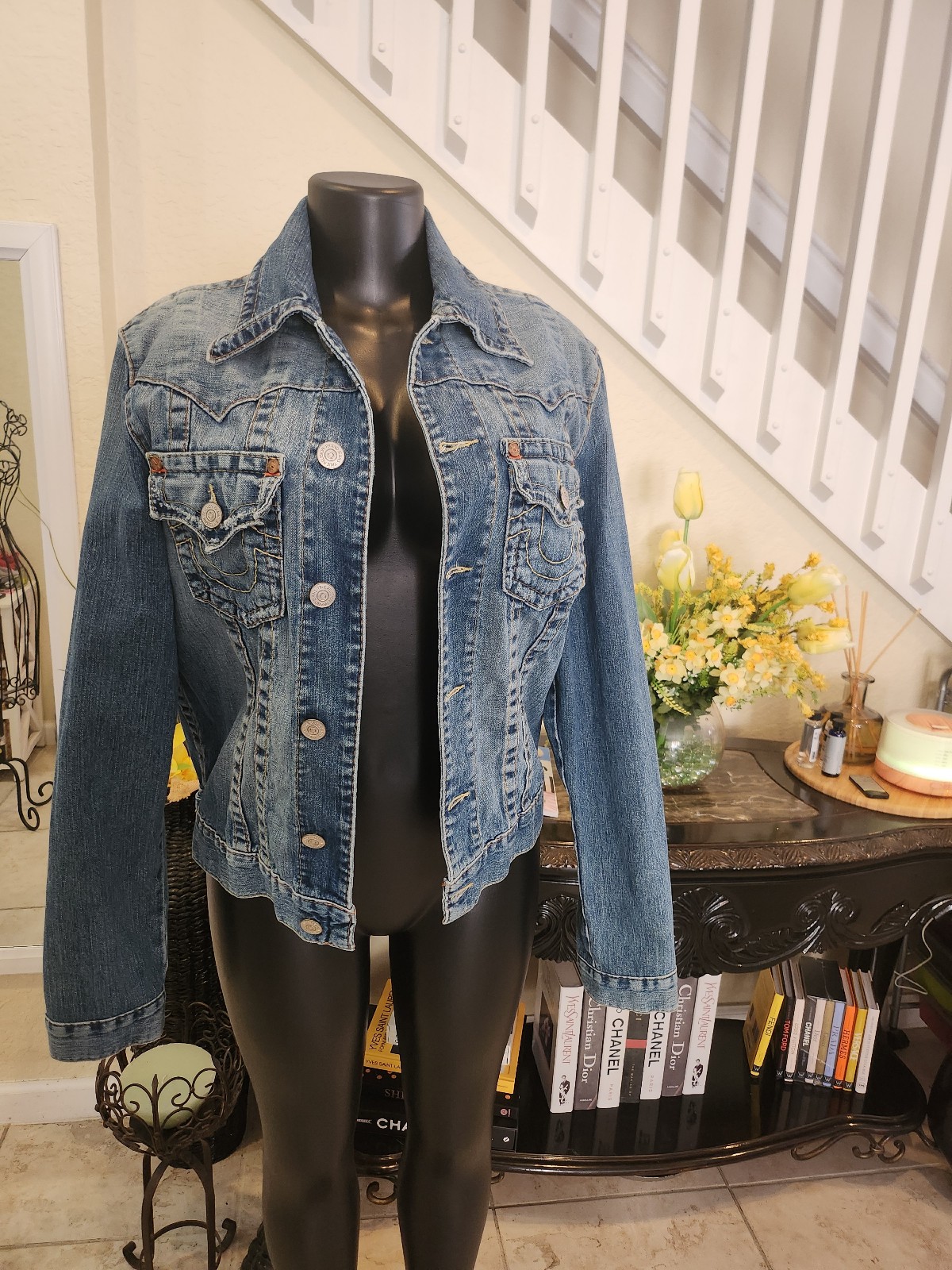 True Religion denim jacket size M