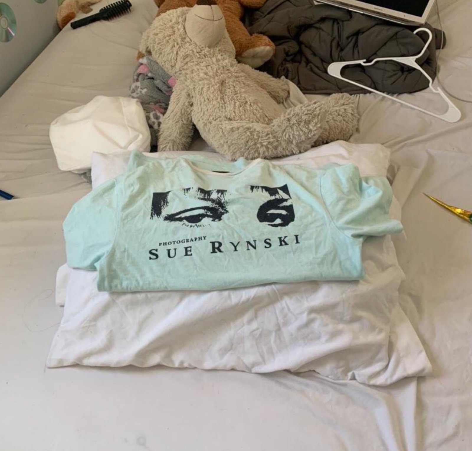 hysteric glamour x sue rynski blue teeshirt