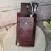 RUBY RED Vintage Rare 1950's-60's TURTLE SKIN Leather Wallet 8x4x1.5