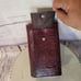 RUBY RED Vintage Rare 1950's-60's TURTLE SKIN Leather Wallet 8x4x1.5