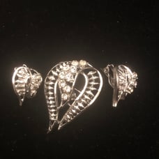 Brooch and earring set