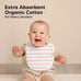8-Pack Organic Baby Bibs for Boys, Girls - Soft Cotton