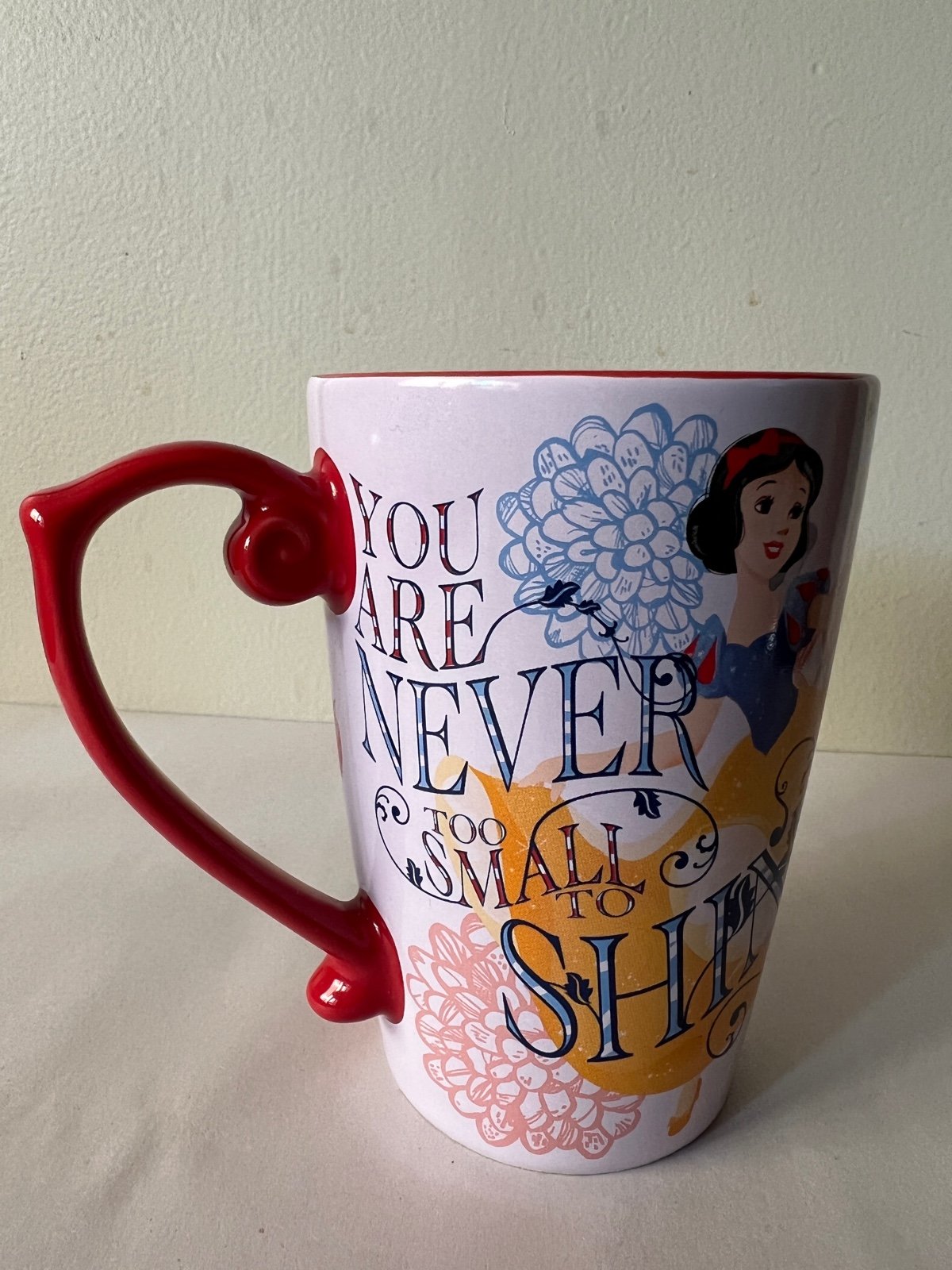 Disney Store Princess Snow White Coffee Mug Red 2016