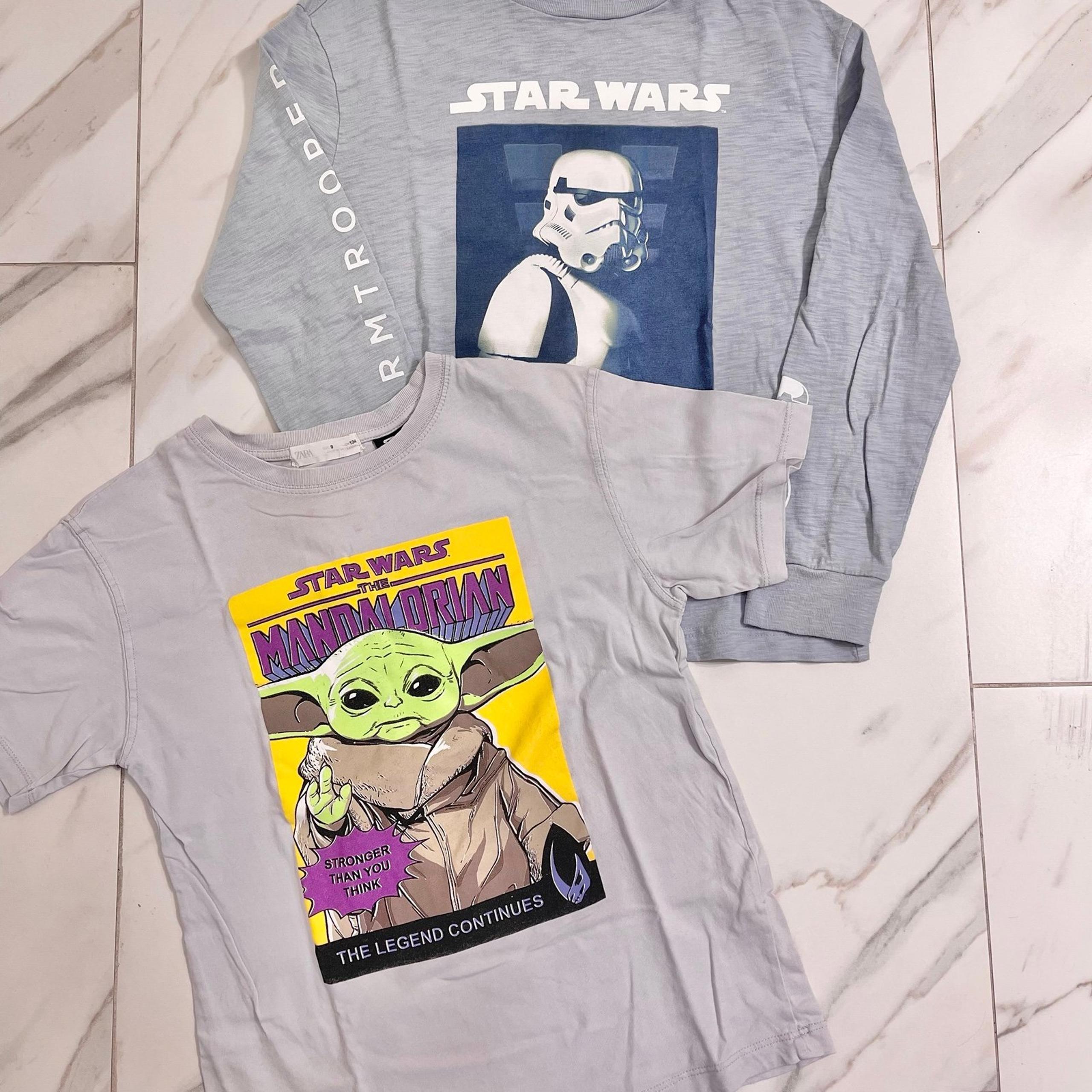 Star Wars Zara & Gap Mandalorian Kids Boys T-Shirt Tops - Size: 9
