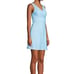 Lands End One Piece Modest Swimsuit Dress Gingham Plaid Blue Size 14 D