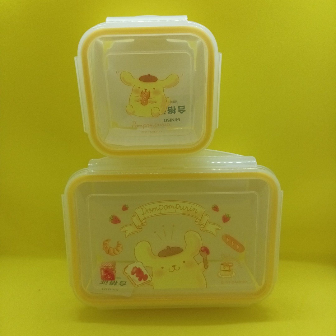 Pompompurin Sanrio food storage containers