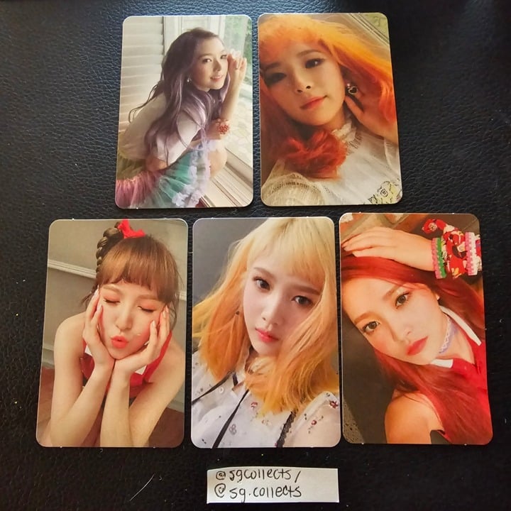 red velvet russian roulette official SET of 5 photocards