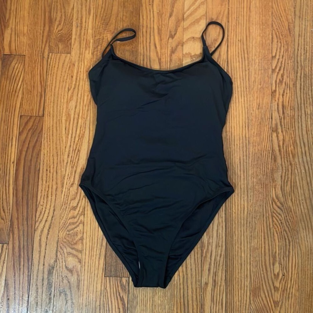 Andie The Full Coverage Amalfi One Piece Swimsuit Black size L NWT