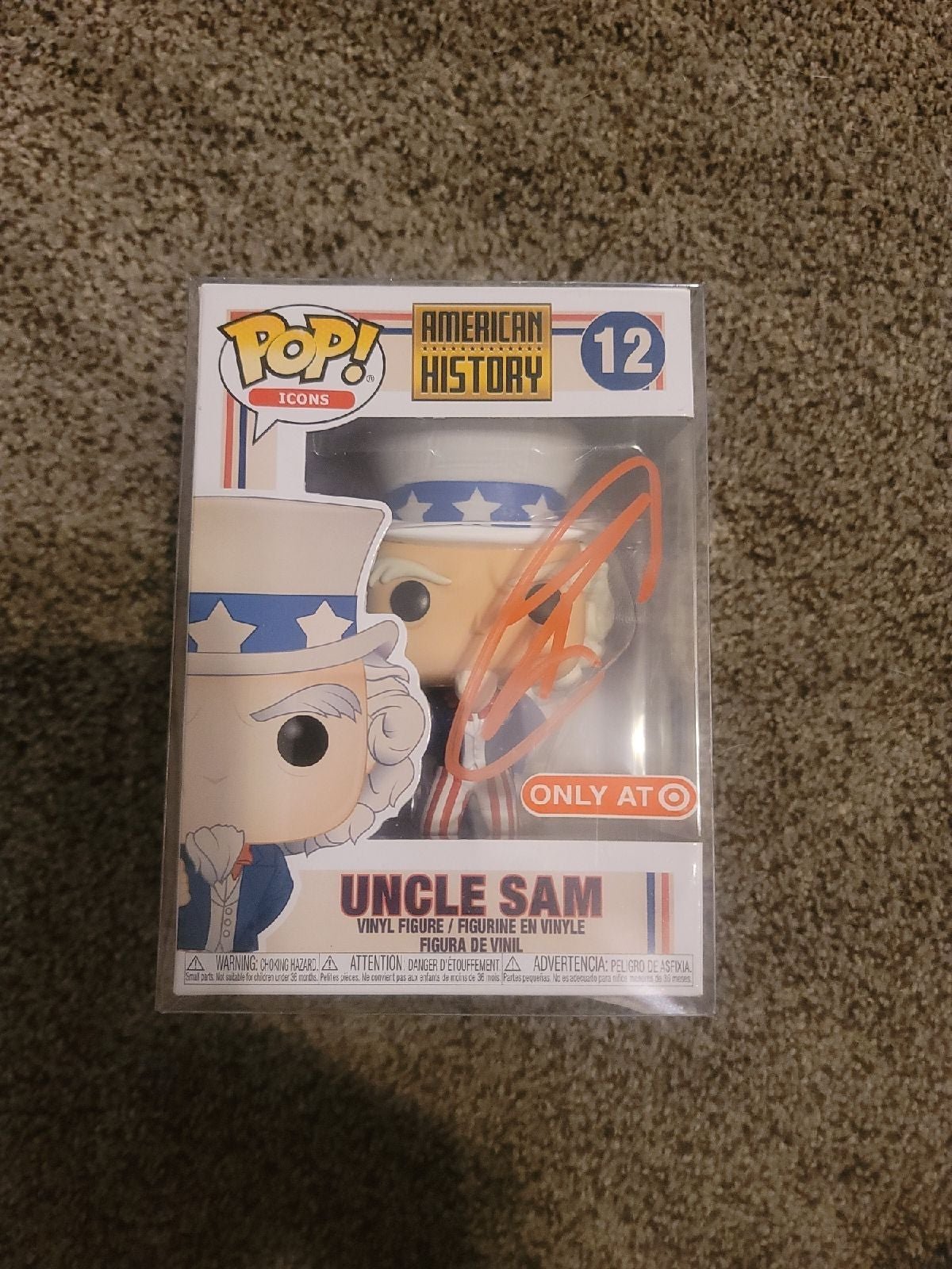 Autographed funko by bin Laden's killer