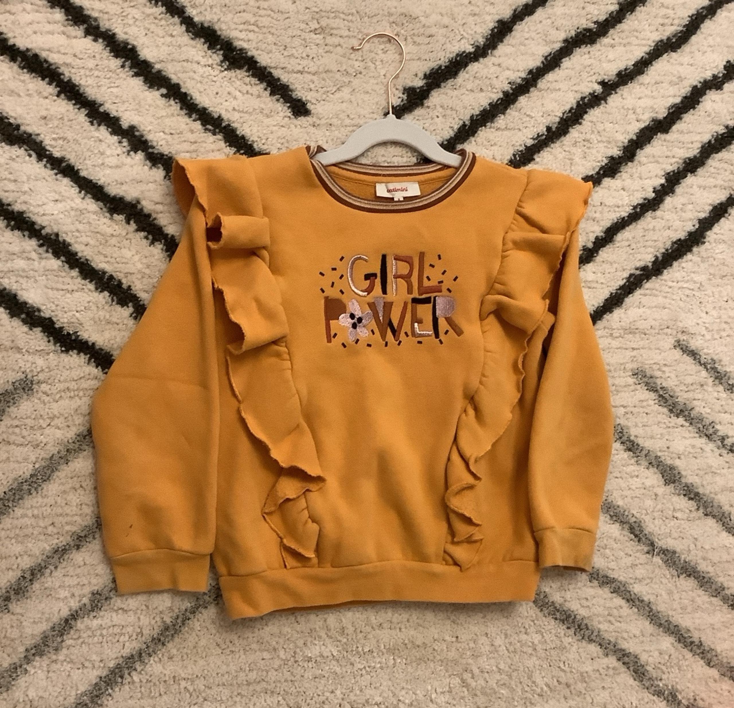 Catimini yellow sweatshirt