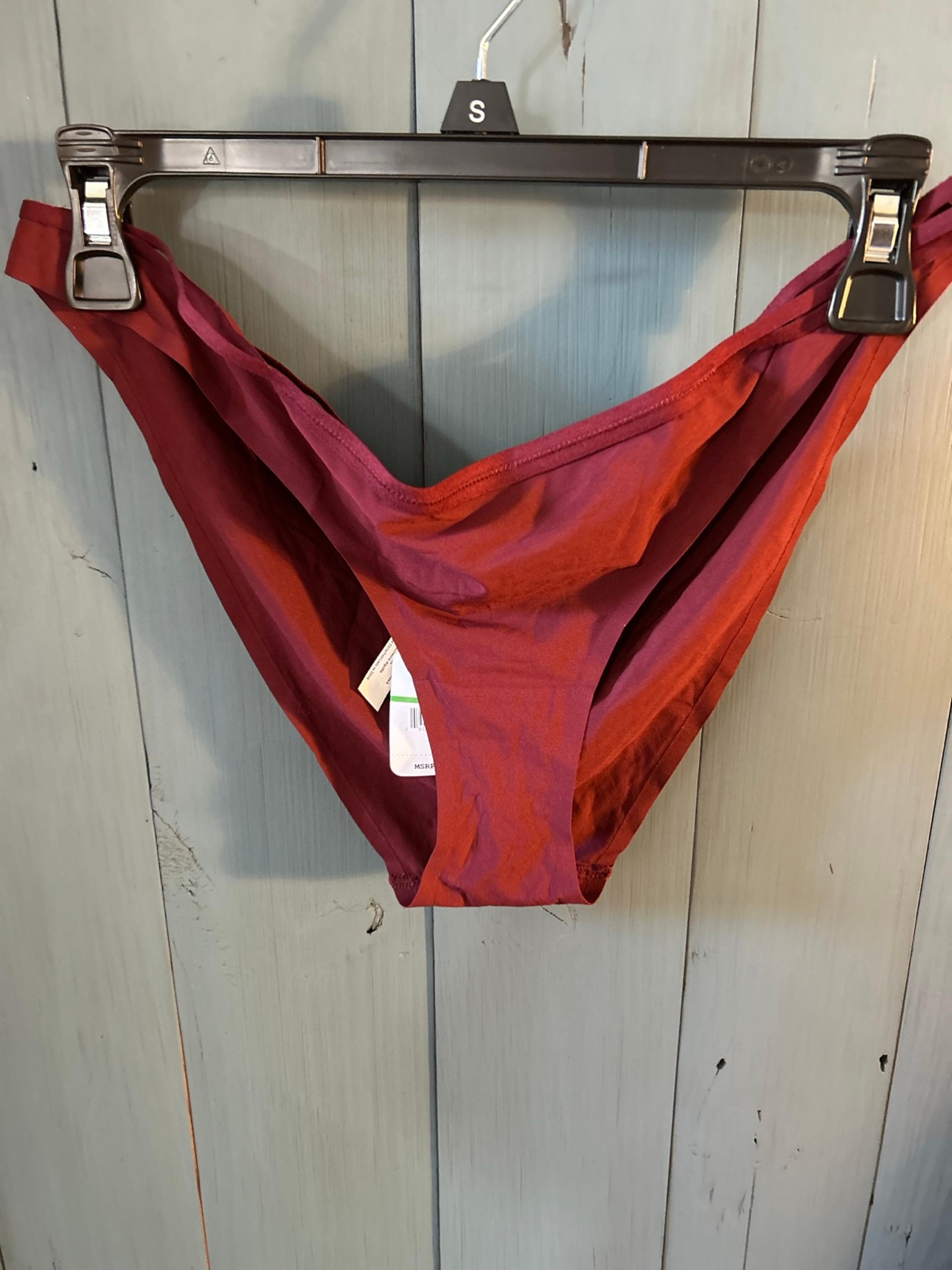 Bikini Free People Peep Merlot NWT Underwear, Size Large